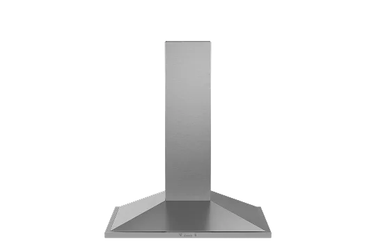 LG SIGNATURE stainless steel wall-mounted chimney range hood with pyramid base design