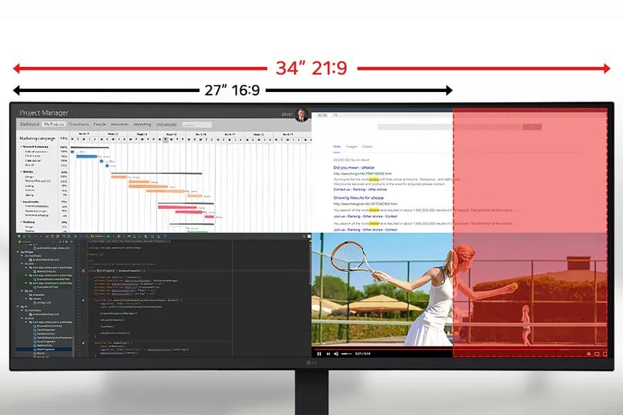 Curved 21:9 UltraWide™ WQHD IPS Display