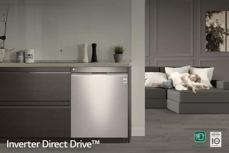 LDF5545ST by LG - Front Control Dishwasher with QuadWash™ and EasyRack™  Plus