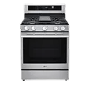 A front-facing image of an LG LRGN6325X/Z range.