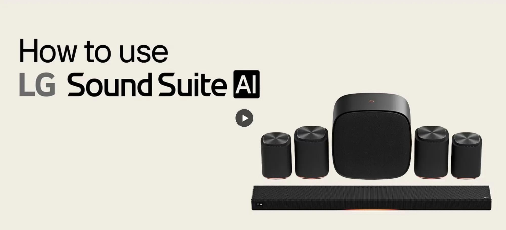 How to use LG Sound Suite AI