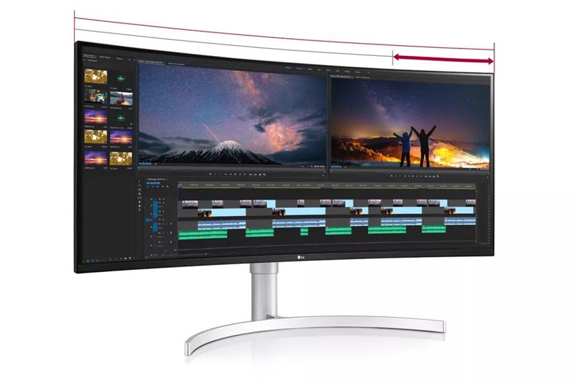 The monitor with aspect ratios of 21 9