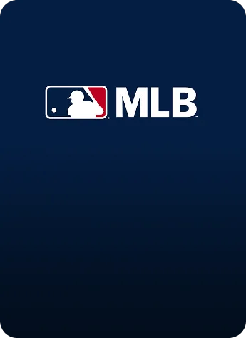 MLB logo on a dark blue background.