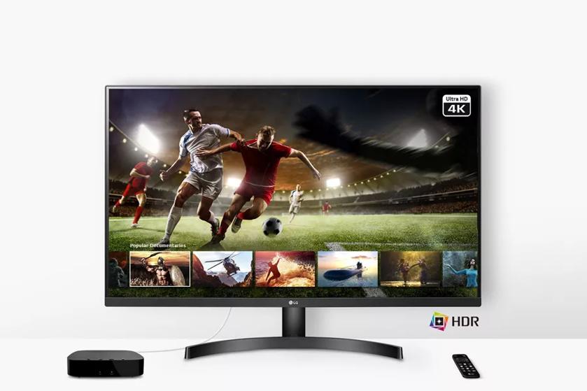 Playing a live football match in Ultra HD 4K HDR from the streaming service