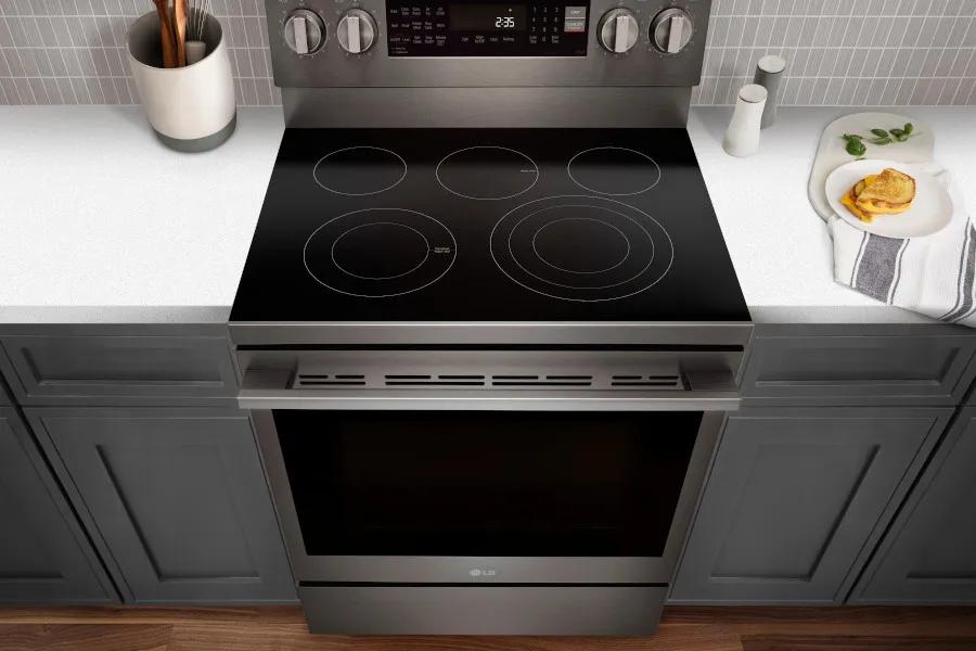 Edge-to-Edge Glass-Ceramic Cooktop Surface