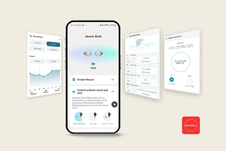Noise Canceling Not used
Ambient Sound
ht
Me
Saair
Sort Fle
Dended
Ex
xboom Buds