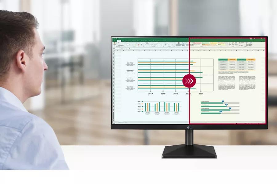 MONITOR LG 23.8 ( 24MQ400-B ) PANEL IPS, 75HZ - 5MS