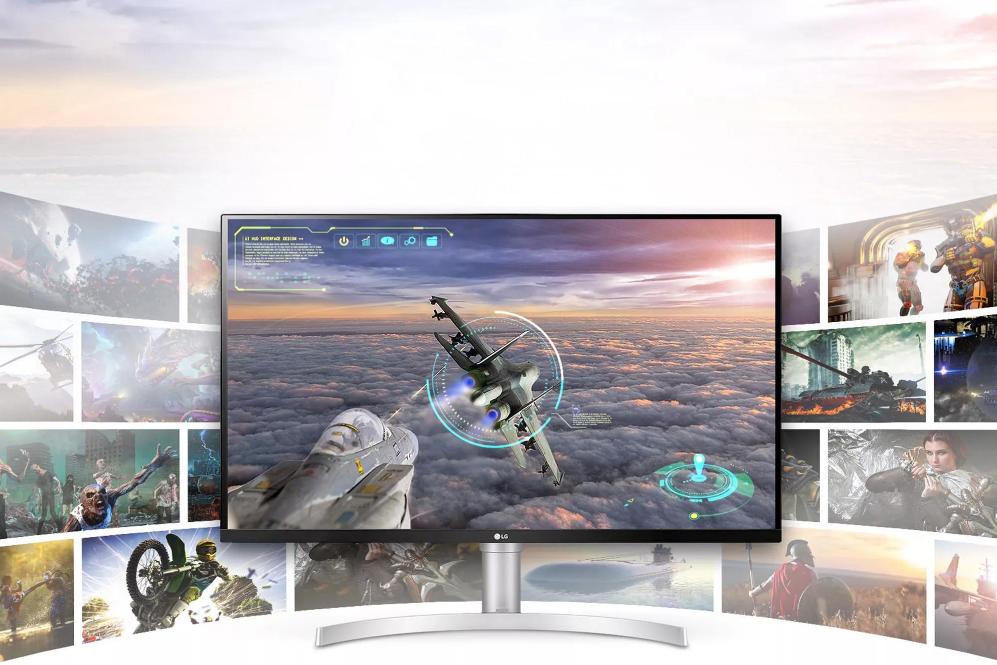 Gaming scene with exceptional clarity and details in LG UHD 4K display