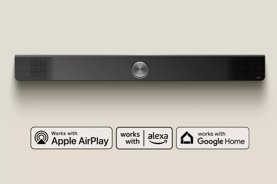 Apple Airplay, Alexa, Google Home supported 