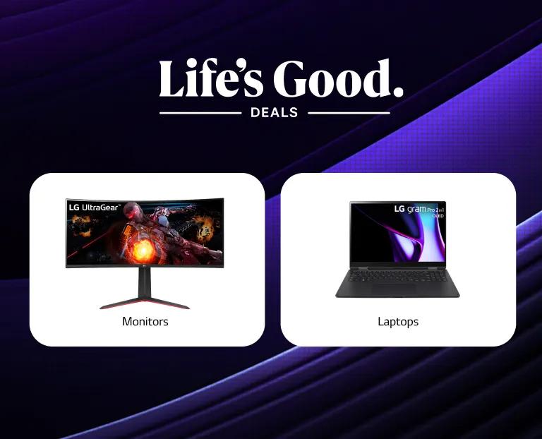 Mobile image for Epic deals on high refresh rate monitors and AI-enabled laptops