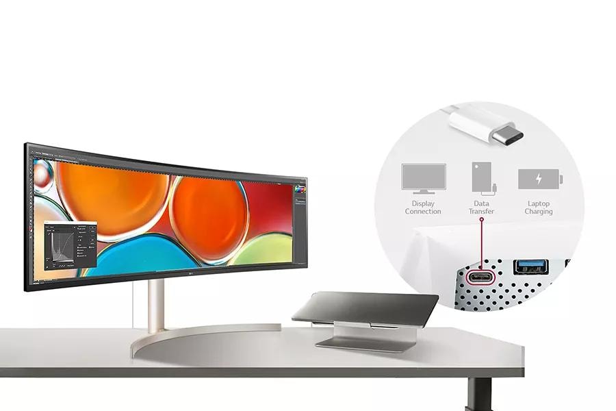 Monitor LG 49WL95C-W 49 UltraWide Dual QHD HDMI/DP/USB-C/AUDIO