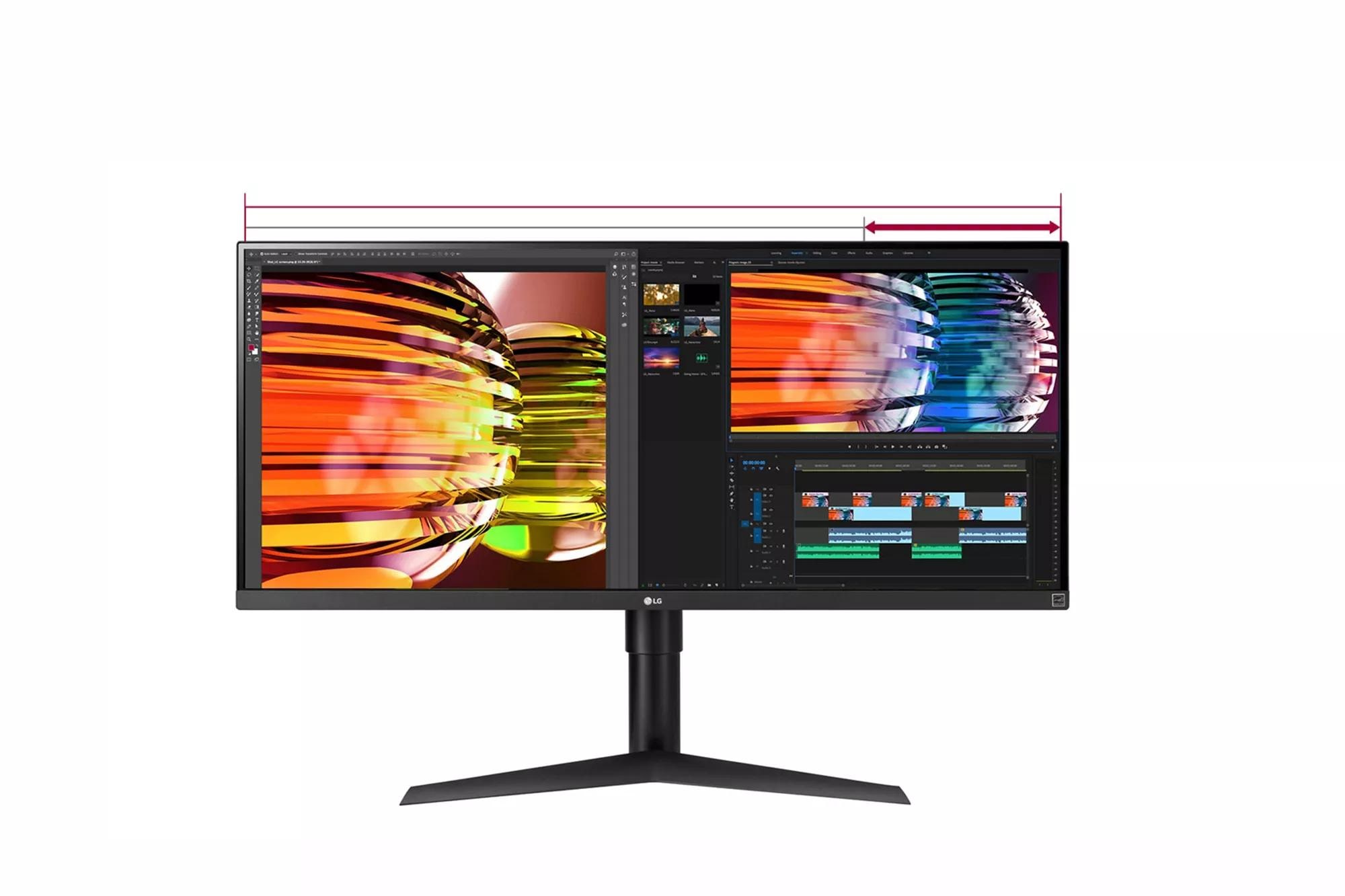 Monitor - LG 34WP65C-B, 34 , UWQHD, 5 ms, 240 Hz, Negro