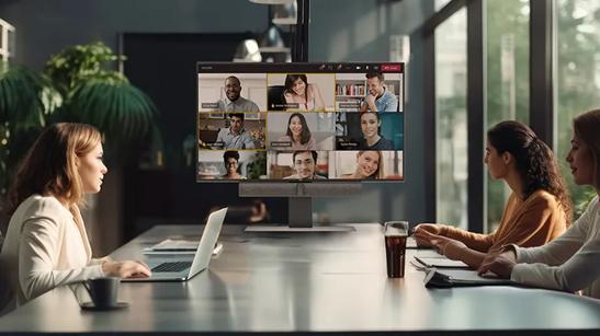 Modern conference room with LG createboard