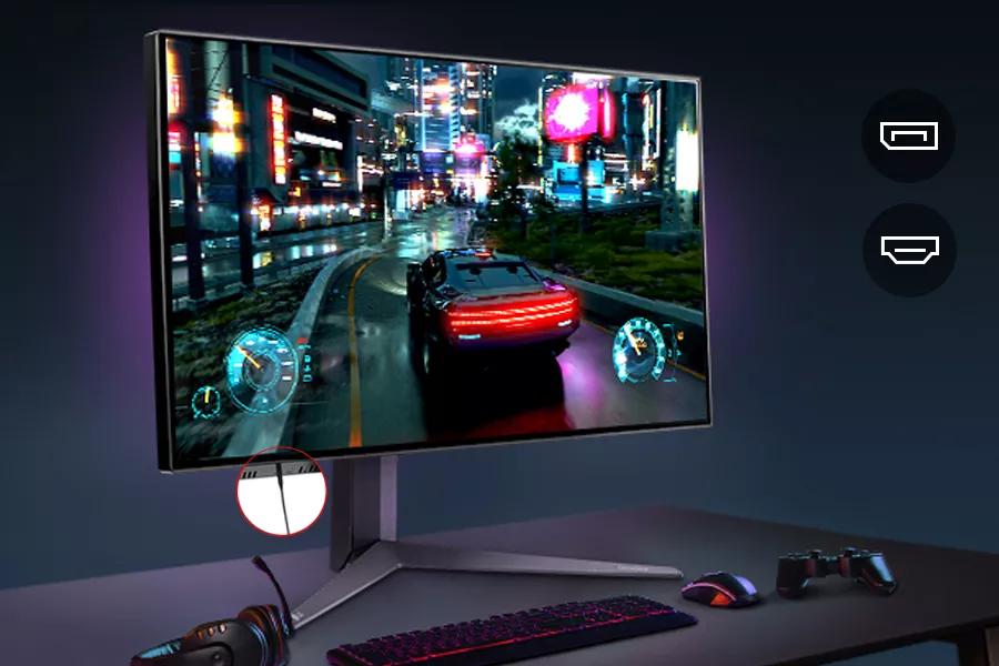Serious Connectivity: 4K UHD @144Hz