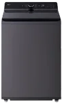 Front view of the dark gray top-load WT8400 washer.