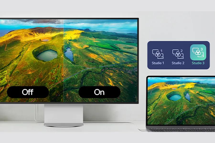 Studio Mode: Easy color tuning compatible with Mac computers