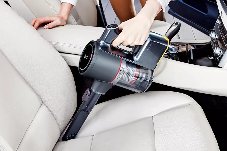 LG CordZeroTM A9 Vacuum cleaner transforms to handheld vacuum for hard to reach places