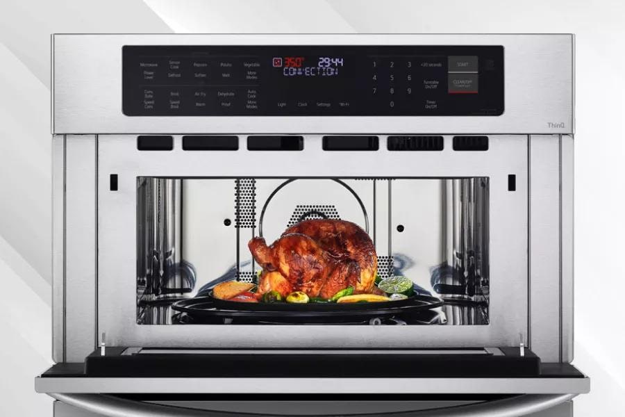 Cook up to 4x faster than a traditional oven without preheating