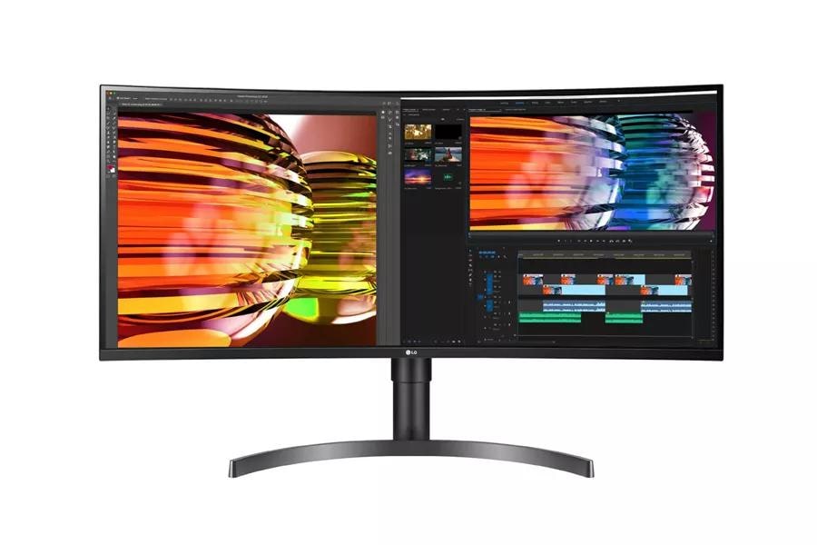 LG 35WN65C-B Monitor curvo ultra ancho QHD HDR de 35 pulgadas con FreeSync  (renovado)