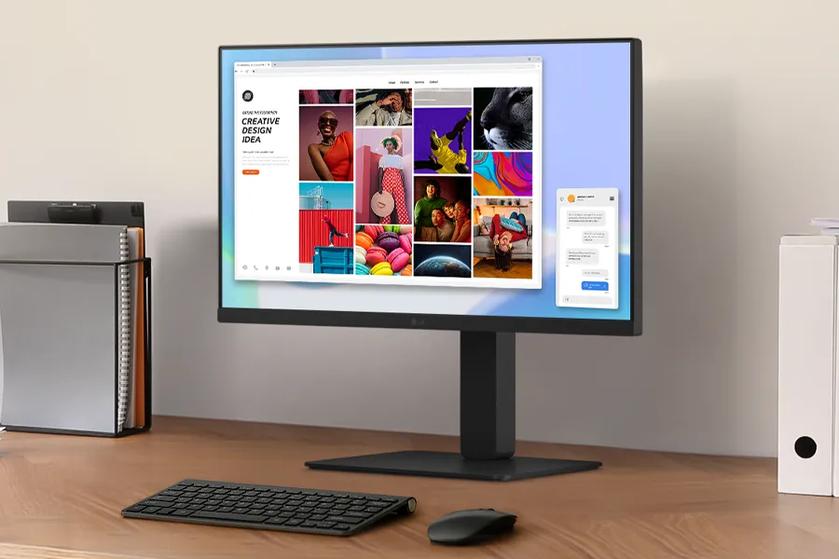 LG Monitor on a clean modern desk