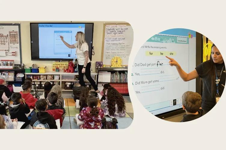 Teachers use LG CreateBoards at Rose Salgado Elementary