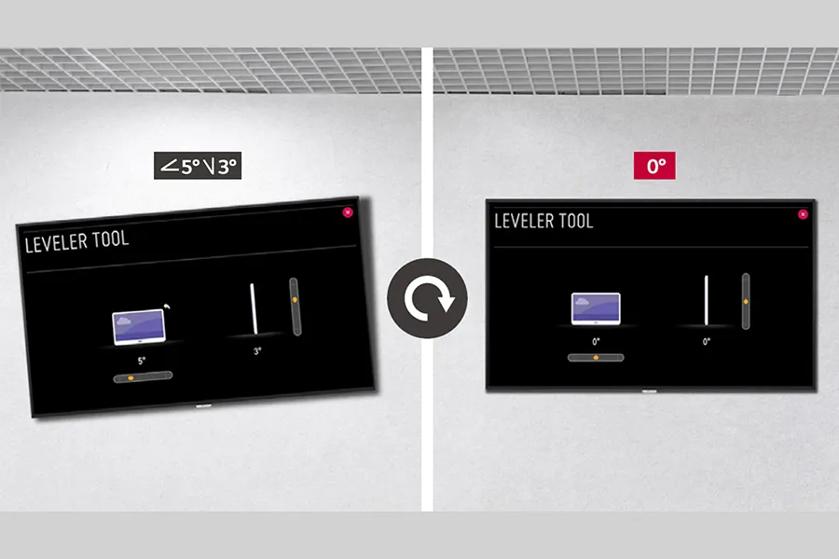 Accordion UHD Digital Signage leveling tool