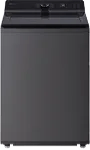 Front view of the dark gray top-load WT8200 washer.