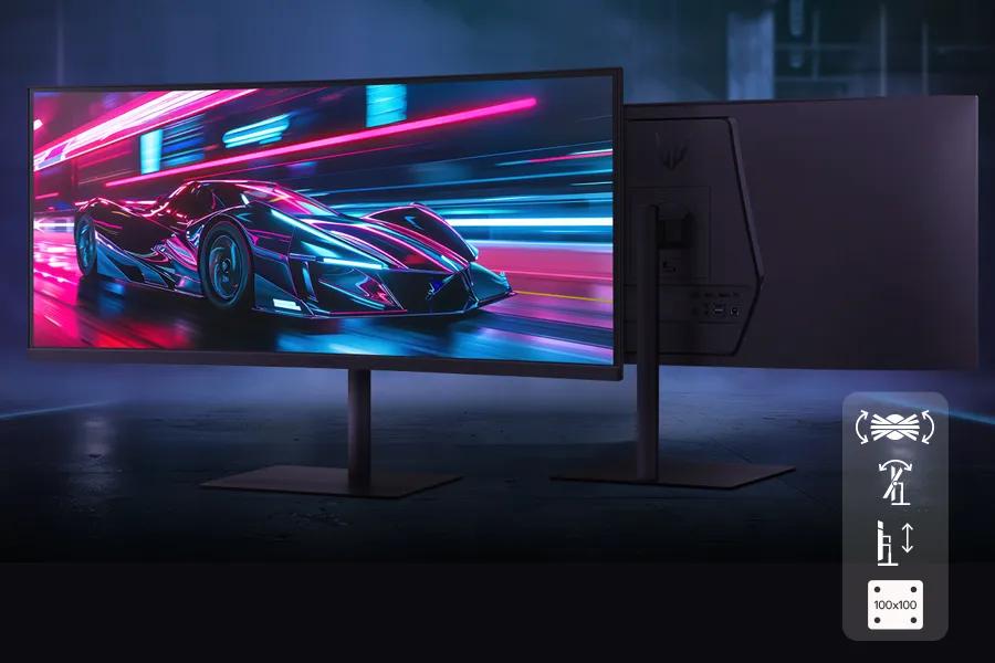 Space-Saving Stand with Adjustable Viewing