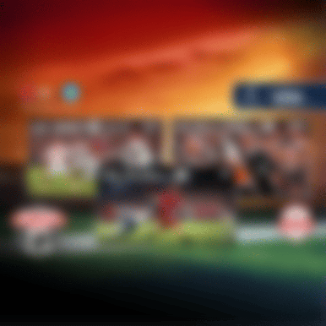 LG QNED AI Mini LED 100", LG OLED evo AI 97", and LG Micro RGB evo AI 100" TVs displaying college football, LG Proud Partner of the NCAA, LG Game Changers Event 2026 badge, Fanatics up to $200 credits, with World's No.1 OLED TV for 13 Years badge on the OLED evo AI, and Brought to You by America's Most Reliable Line of TVs badge.