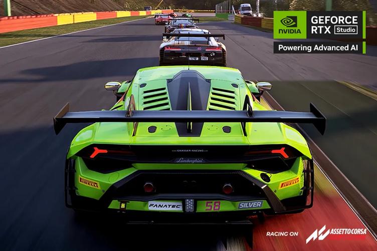 GRASSER-RACING
Lamborghini
FANATEC
58
SILVER
GEFORCE
NVIDIA RTX Studio
Powering Advanced Al
ASSETTO CORSA
RACING ON