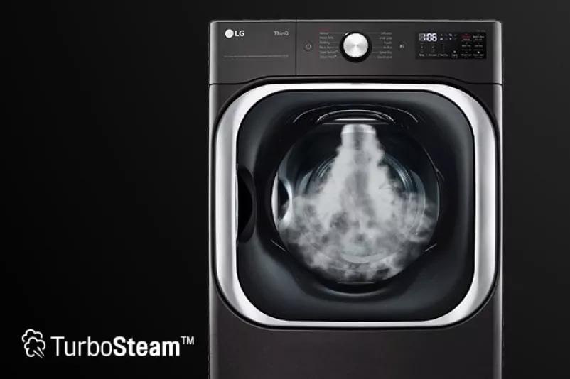 9.0 cu. ft. Mega Capacity Smart wi-fi Enabled Front Load Electric Dryer  with TurboSteam™ and Built-In Intelligence