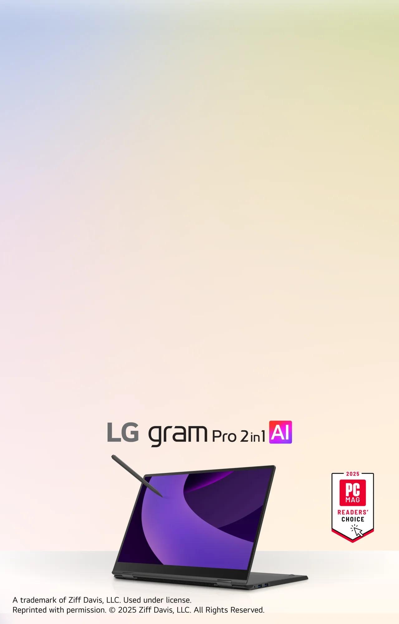 LG gram Pro 2-in-1 Laptops | Convertible Touchscreen Laptops