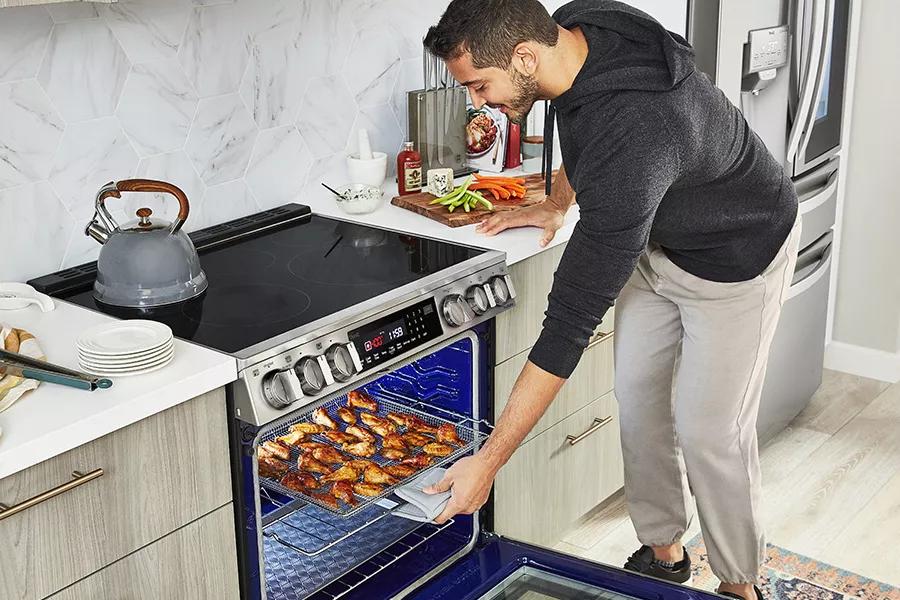 LG Electric Double Oven Slide-In Range