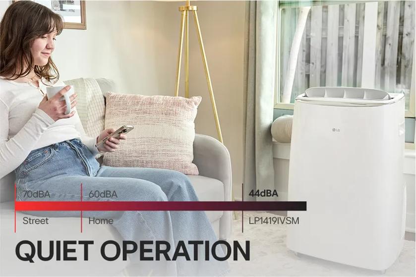 70dBA
60dBA
Street
Home
QUIET OPERATION
49dBA
LP1419IVSM