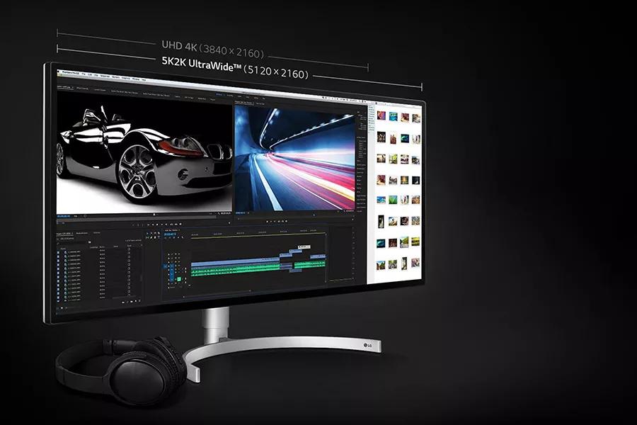 LG 34BK95U-W: 34'' Class 21:9 UltraWide® 5K2K Nano IPS LED Monitor with HDR  600 (34'' Diagonal)