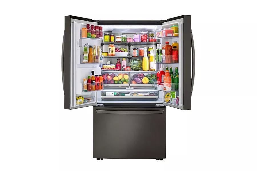 LG LRFXC2416D refrigerator interior capacity