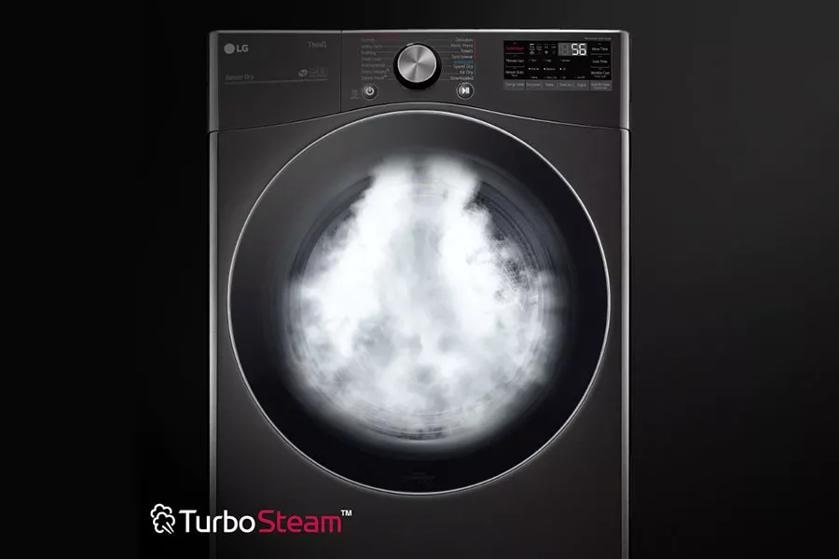 Dryer showcasing TurboSteam technology feature