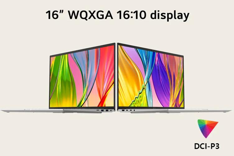 Large 16” IPS Screen with Vibrant Colors