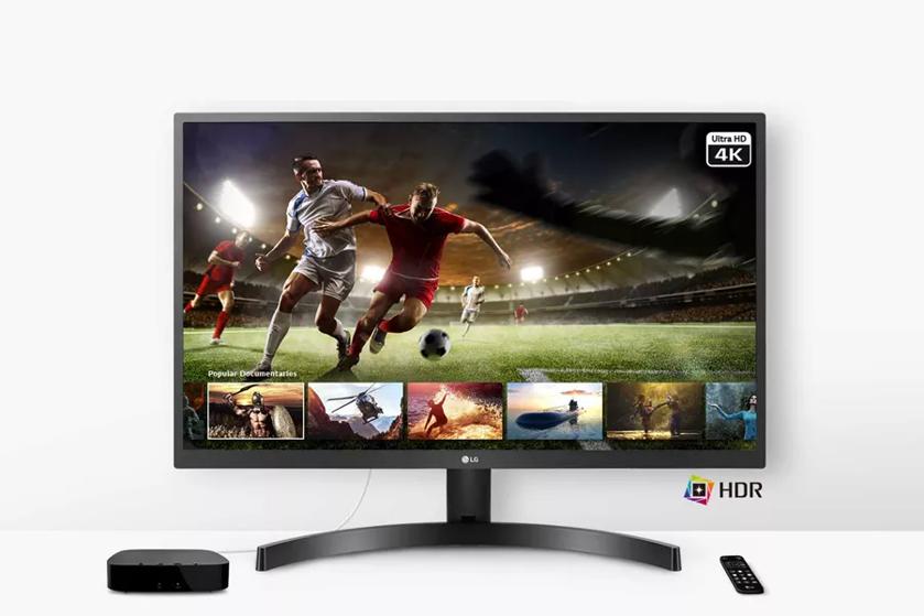 Image of 27UK500 B monitor representing image quality of 4K and HDR content