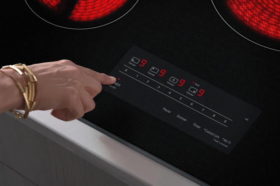 
Dual
19 09 09 og og
ON/OFF
Pause
Simmer
Timer Control Lock *Wi-Fi Hold 3 seconds
min