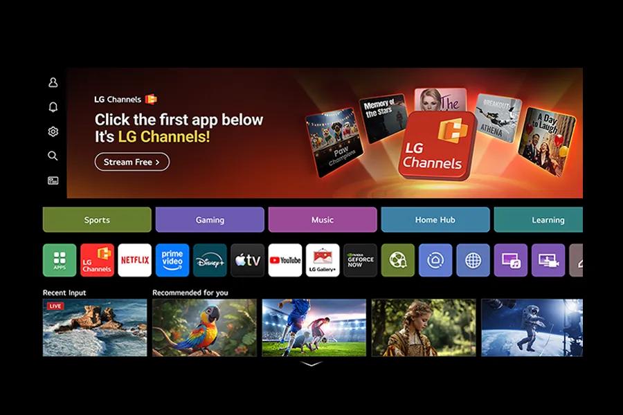 Experience LG’s Award-winning Smart TV platform powered by AI