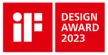 Badge labeled, 'I.F. Design Award 2023.'