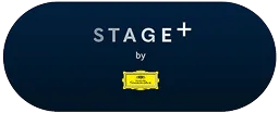 Stage+ logo on a blue background.
