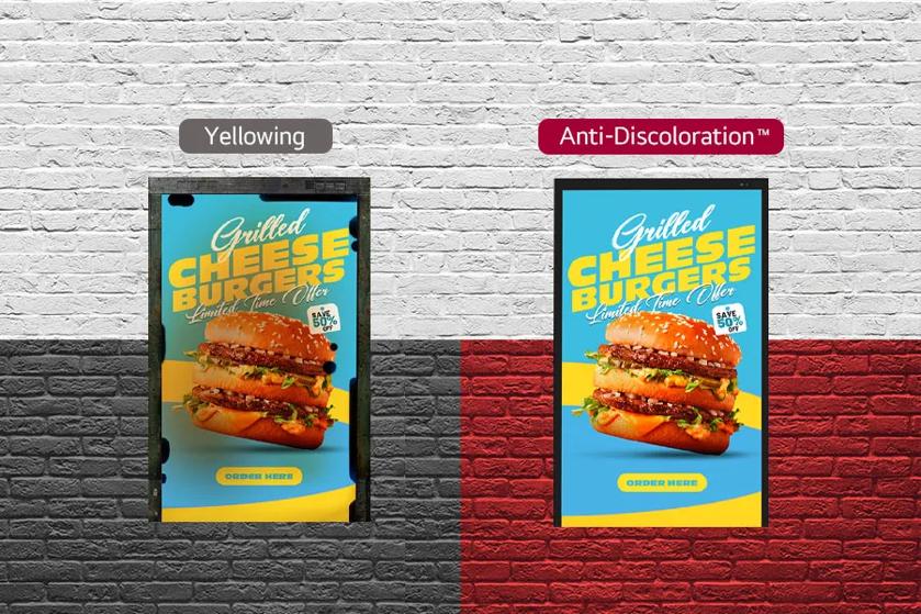 Outdoor Signage Anti-Discoloration Compare