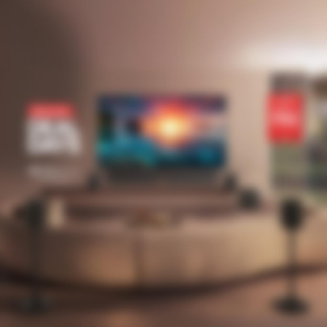 LG Deal Days lifestyle promotional image featuring an LG OLED TV and soundbar with Dolby Atmos FlexConnect surround sound speakers in a modern living room, with CNET People's Picks 2026 #1 TV Brand badge.