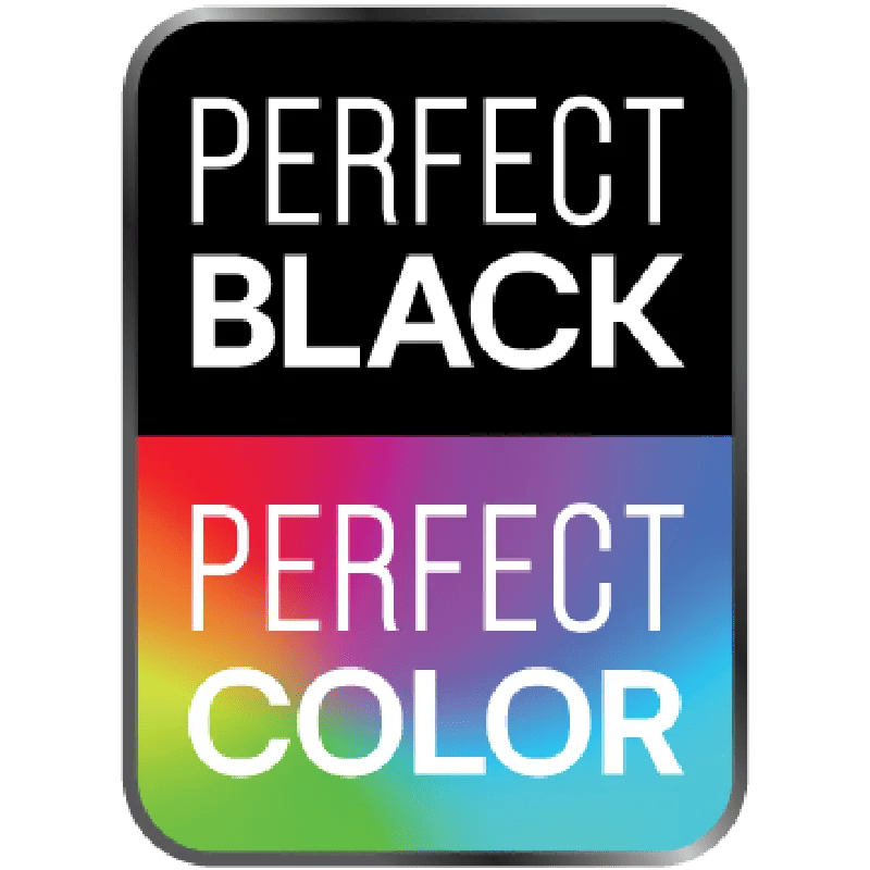 Perfect Black Perfect Color Badge.
