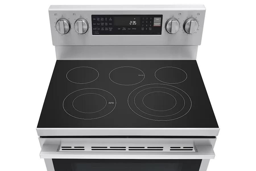 Edge-to-Edge Glass-Ceramic Cooktop Surface