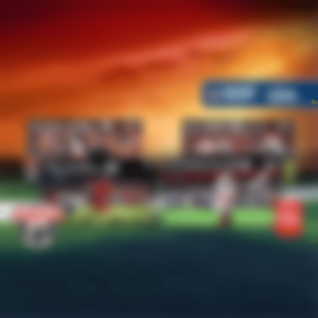 LG "Game Changers Event" promo featuring four TVs displaying football action: LG Micro RGB evo AI (100"), LG OLED evo AI (97"), LG QNED AI Mini LED (100"), and LG NANO 4K UHD AI (98"), arranged over a stadium sunset and football field background. Badges show "World's No.1 OLED TV for 13 Years" and "CNET People's Picks 2026 #1 TV Brand." A banner offers "NFL Shop, a Fanatics Experience — up to $200 credits."