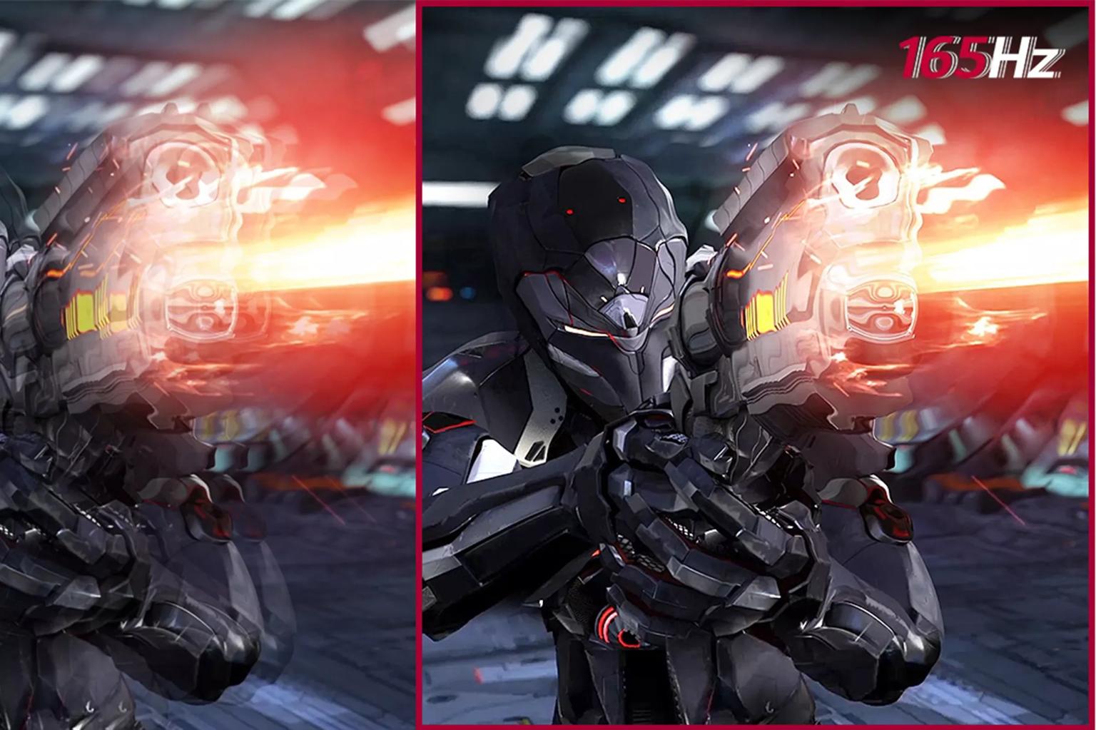 Smooth Motion for Gaming with 165Hz Refresh Rate in Comparison to 60Hz Refresh Rate