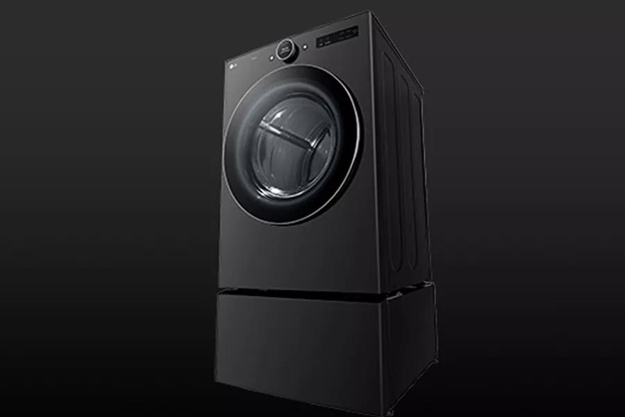 Elevate your laundry for comfortable loading and unloading.